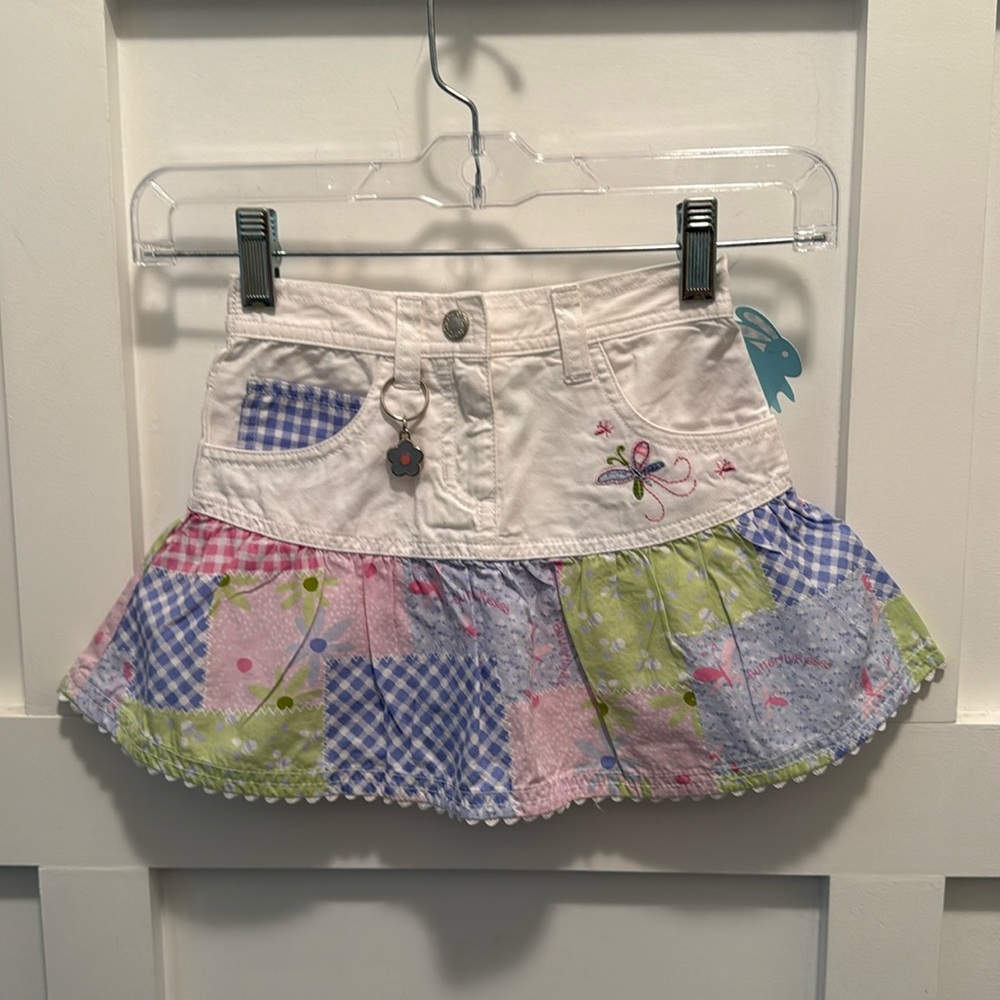 NWT Girls Happy Go Lucky Spring patch pattern size XS